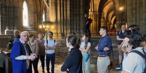 The Fellows were able to tour the Glasgow Cathedral with guide Colin Campbell. Built in 1136, it is the oldest building in Glasgow, the oldest cathedral in mainland Scotland, and the birthplace of Glasgow University (in 1451).